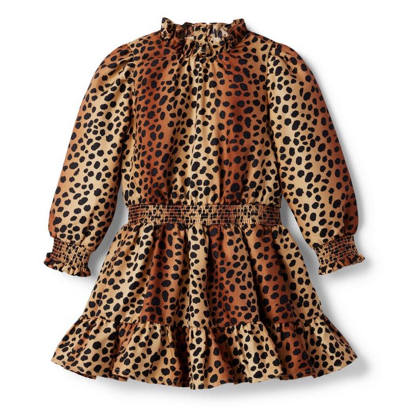 Leopard Smocked Ruffle Dress - Janie And Jack